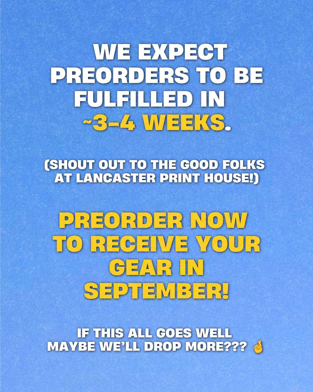 Fulfillment info
