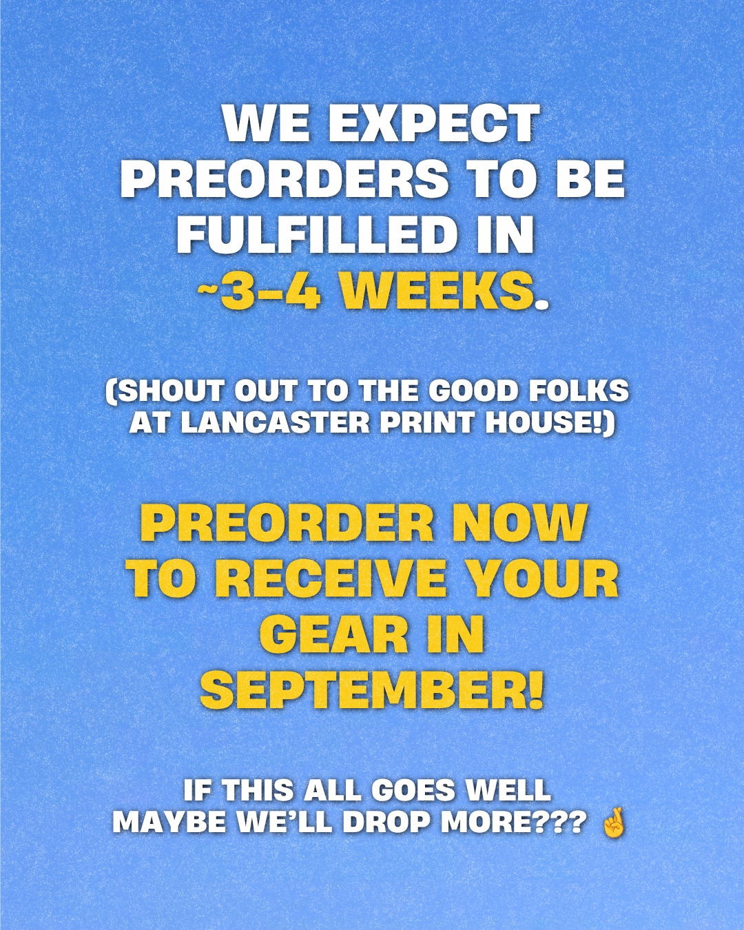 Fulfillment info